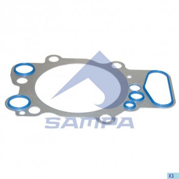 399 р. Прокладка головки блока SCANIA 124 (1 цилиндрDSC12.01) SAMPA SAMPA 042.178  с доставкой в г. Керчь. Увеличить фотографию 1