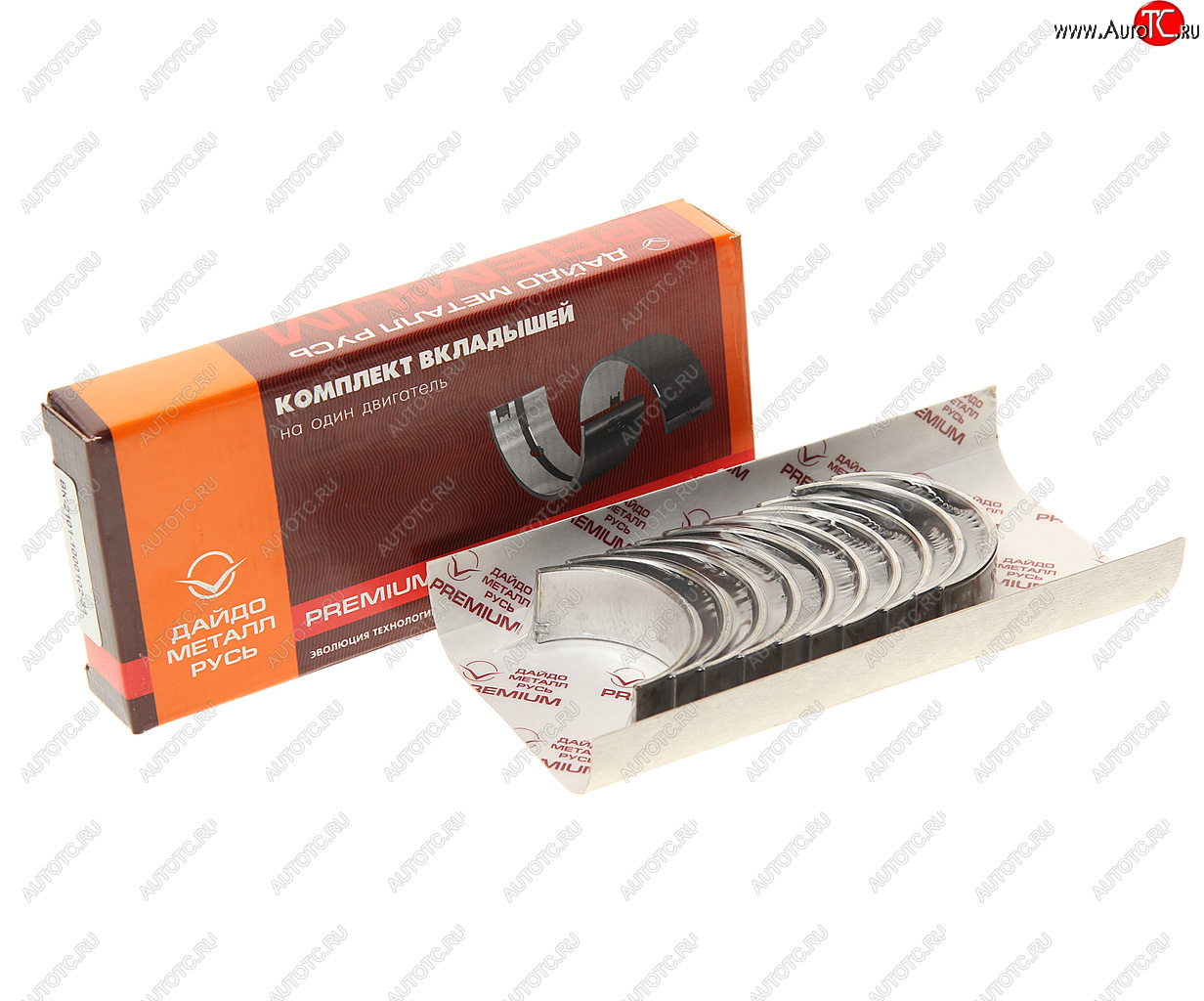 1 459 р. Вкладыши ВАЗ-2101 коренные d+0.25 PREMIUM ДАЙДО МЕТАЛЛ РУСЬ Дайдо Металл Русь вк2101-1000102-31  с доставкой в г. Керчь