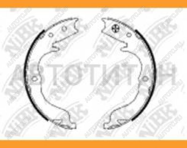 3 299 р. Колодки тормозные задние барабанные (4шт.) NIBK Mitsubishi Lancer 10 CY седан дорестайлинг (2007-2010)  с доставкой в г. Керчь