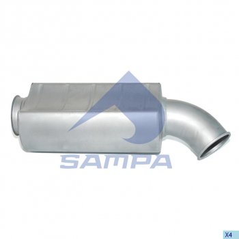 8 849 р. Глушитель RENAULT Premium SAMPA SAMPA 031.397  с доставкой в г. Керчь. Увеличить фотографию 1