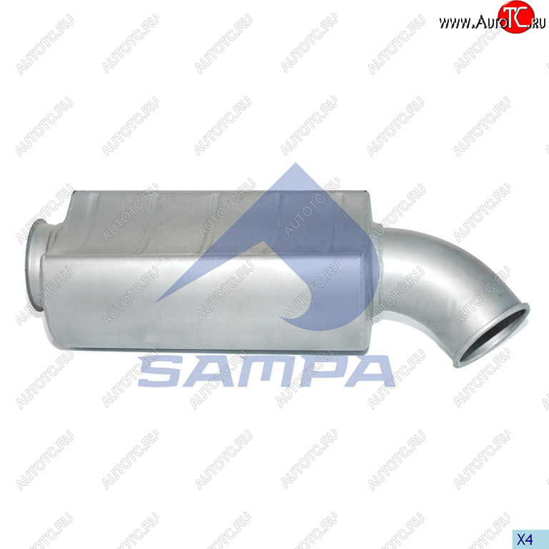 8 849 р. Глушитель RENAULT Premium SAMPA SAMPA 031.397  с доставкой в г. Керчь