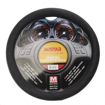 559 р. Оплетка руля (M) 37-39см черная MISTAR MISTAR mis-17stw26 bk (m)  с доставкой в г. Керчь. Увеличить фотографию 1