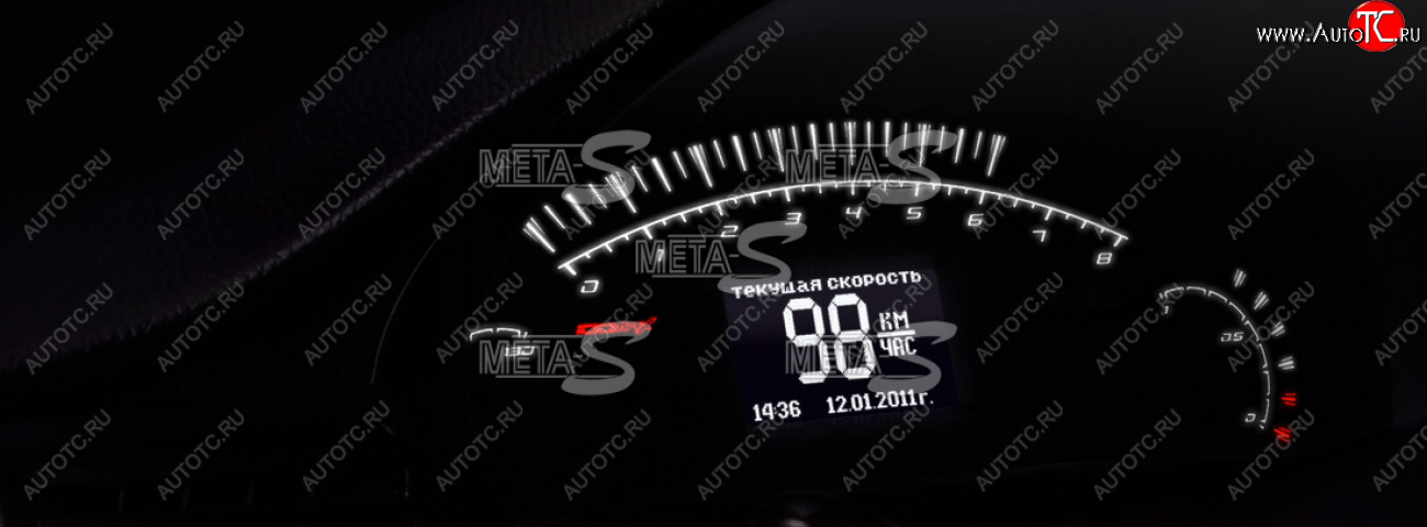 78 999 р. Электронная комбинация Chevrolet Niva GAMMA GF-826 (стрелочная хром) Ferrum gf826-2123  с доставкой в г. Керчь