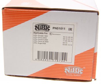 4 949 р. Колодки тормозные передние (4шт.) NIBK Ford Kuga 2 дорестайлинг (2013-2016)  с доставкой в г. Керчь. Увеличить фотографию 4