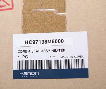 7 599 р. Радиатор отопителя KIA K3 (18-) HCC (HANON) HCC 97138-m6000  с доставкой в г. Керчь. Увеличить фотографию 3