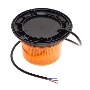 2 299 р. Маяк импульсный 1224V светодиодный стационарный желтый MEGAPOWER MEGAPOWER 370-34-004  с доставкой в г. Керчь. Увеличить фотографию 2