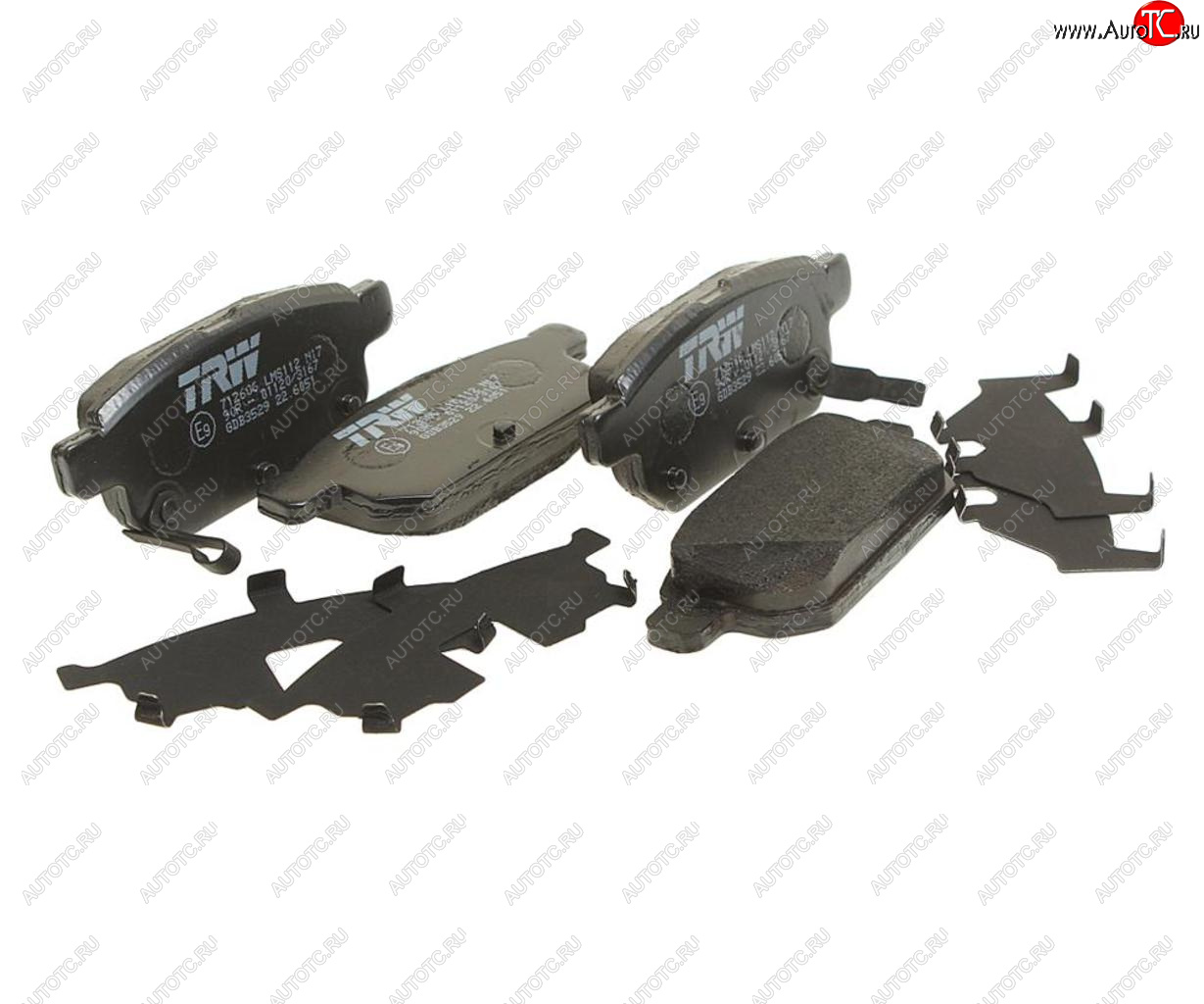 3 899 р. Колодки тормозные задние (4шт.) TRW Suzuki Swift ZC72S дорестайлинг, хэтчбэк 5 дв. (2010-2013)  с доставкой в г. Керчь