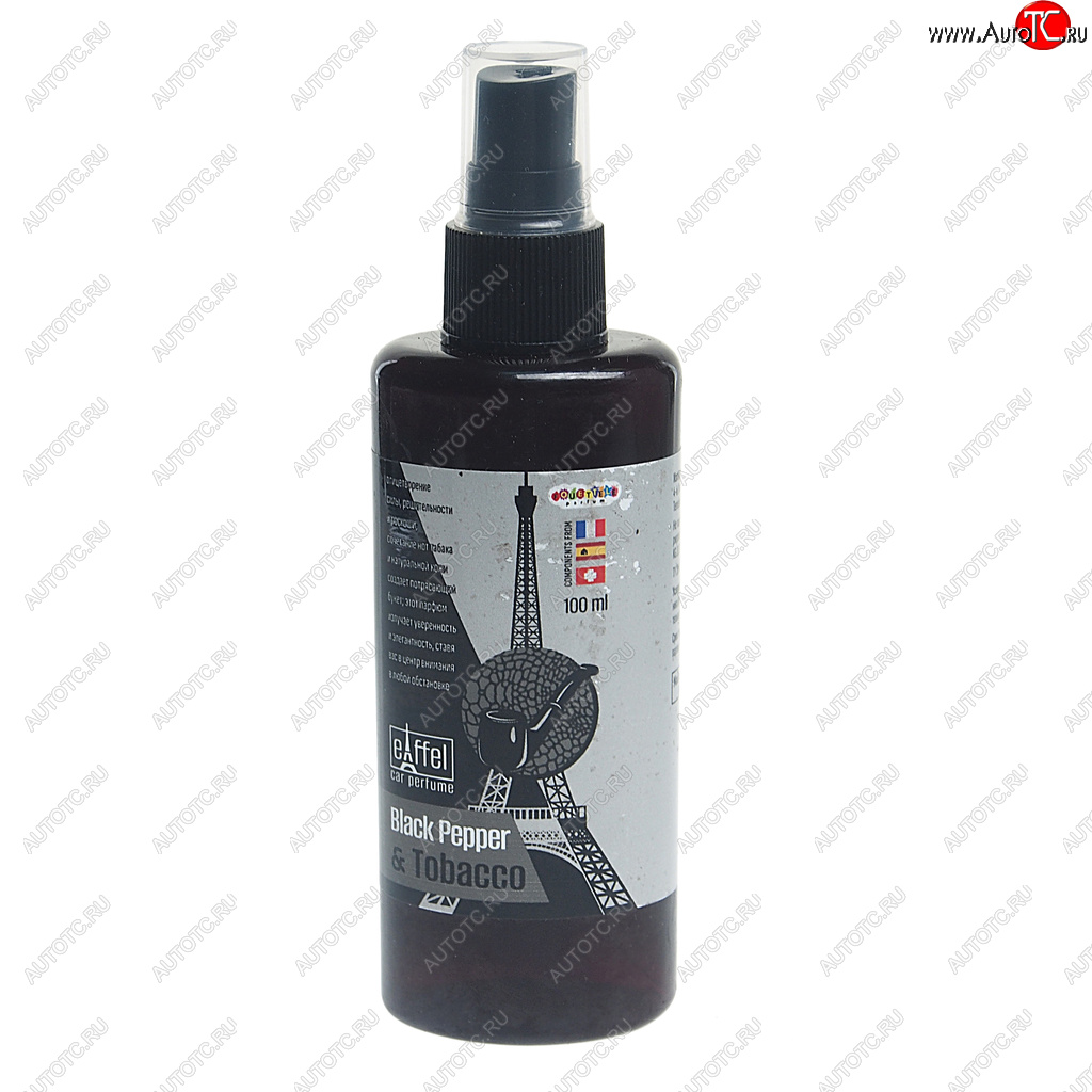 127 р. Ароматизатор спрей (black pepper and tobacco) 100мл Eiffel Tobacco FOUETTE FOUETTE ef-07  с доставкой в г. Керчь
