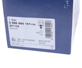 6 449 р. Колодки тормозные передние (4шт.) BOSCH BMW X5 E70 дорестайлинг (2006-2010)  с доставкой в г. Керчь. Увеличить фотографию 4
