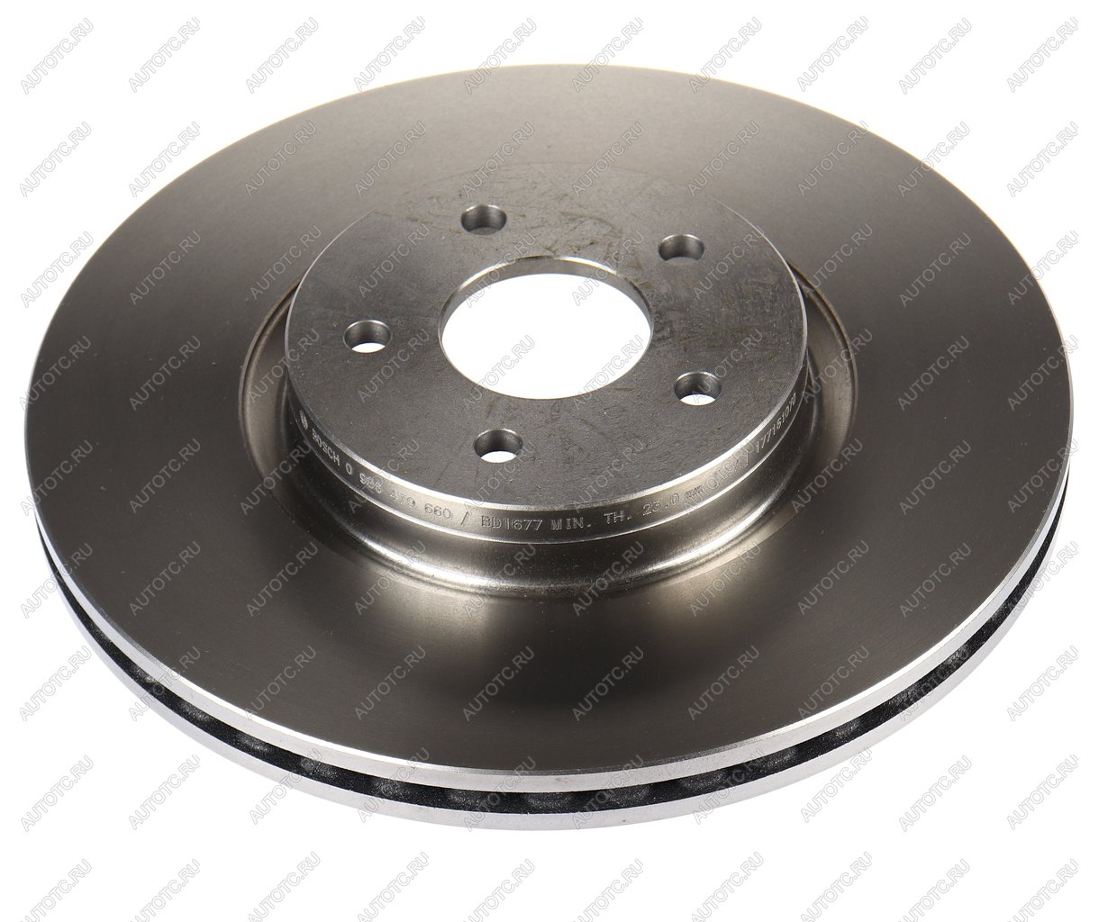 6 499 р. Диск тормозной FORD Focus (04-),Kuga,Transit (13-) передний вентилируемый (1шт.) BOSCH BOSCH 0986479660  с доставкой в г. Керчь
