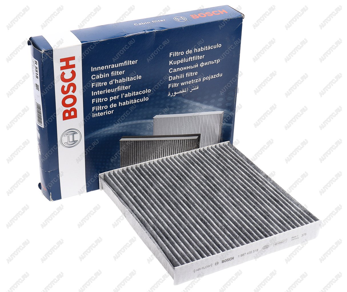 1 349 р. Фильтр воздушный салона HONDA Accord (03-),Civic (06-),CR-V (07-) угольный BOSCH BOSCH 1987435518 BOSCH 1987435518  с доставкой в г. Керчь