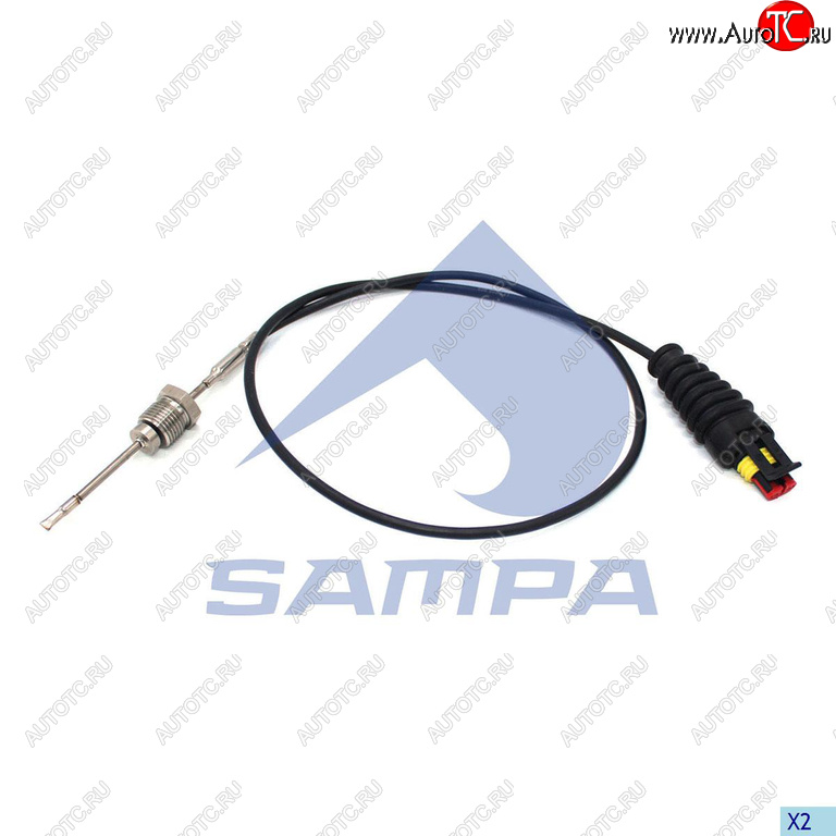 3 179 р. Датчик температуры DAF XF105,XF95 отработавших газов (ЕВРО-5) SAMPA SAMPA 096.2360  с доставкой в г. Керчь
