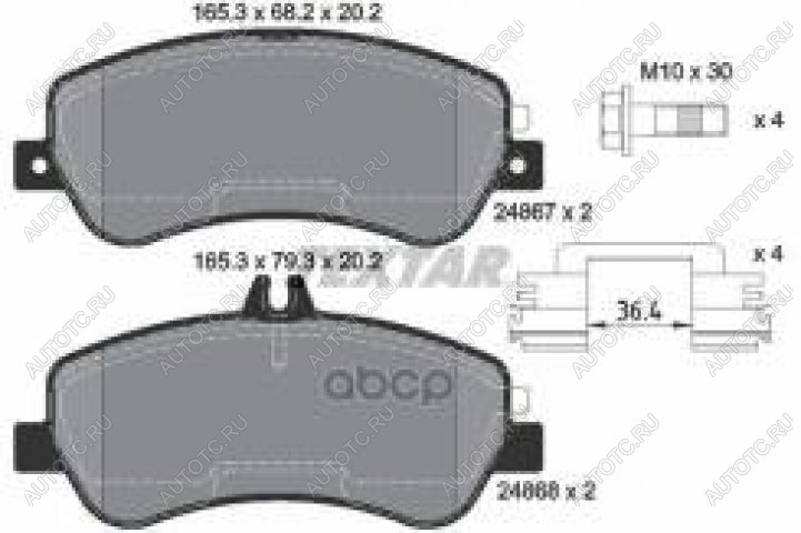 5 549 р. Колодки тормозные передние (4шт.) TEXTAR Mercedes-Benz GLK class X204 дорестайлинг (2008-2012)  с доставкой в г. Керчь