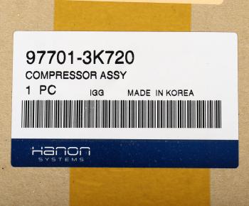 25 899 р. Компрессор HYUNDAI Sonata NF (04-) KIA Magentis (04-) кондиционера HCC (HANON) HCC 97701-3k720  с доставкой в г. Керчь. Увеличить фотографию 4