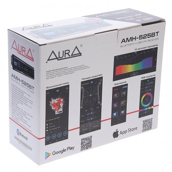 4 199 р. Магнитола автомобильная 1DIN AURA AURA amh-525bt AURA amh-525bt  с доставкой в г. Керчь. Увеличить фотографию 5