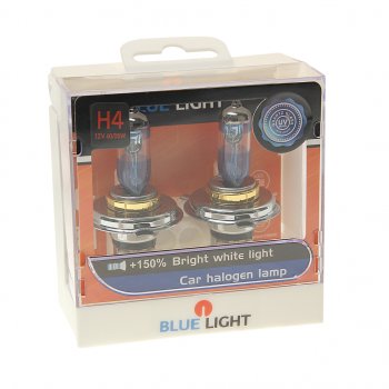 959 р. Лампа 12V H4 60/55W P43t 4500K бокс (2шт.) BLUELIGHT BLUELIGHT 8888771 BLUELIGHT 8888771  с доставкой в г. Керчь. Увеличить фотографию 1