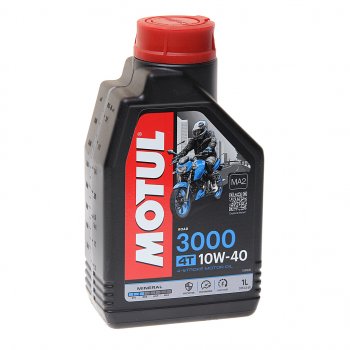 1 149 р. Масло моторное для 4-х тактных двигателей 3000 10W40 мин.1л MOTUL MOTUL 107672  с доставкой в г. Керчь. Увеличить фотографию 1