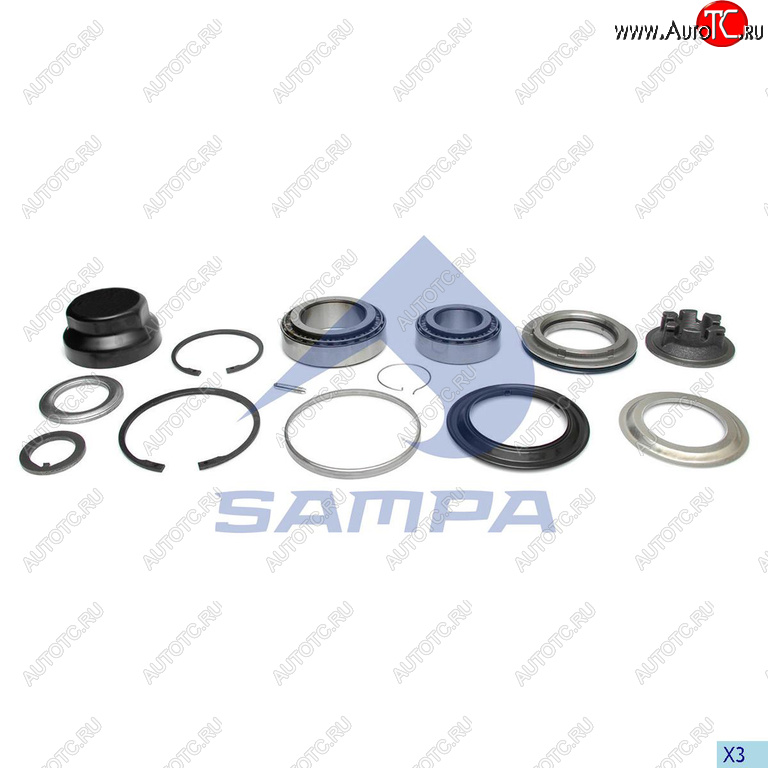 8 349 р. Ремкомплект BPW (ECO) ступицы SAMPA SAMPA 070.682  с доставкой в г. Керчь