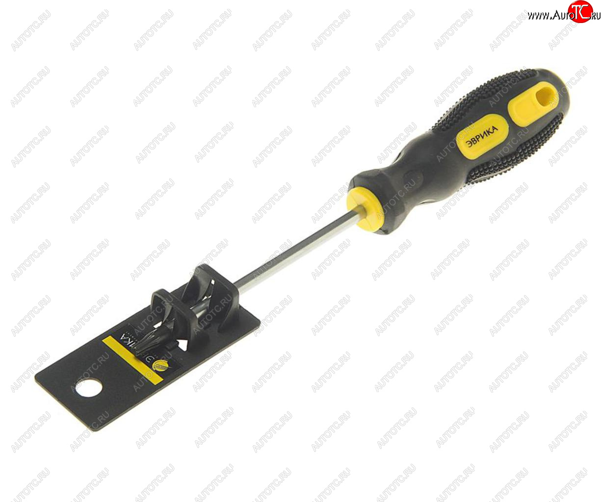 53 р. Отвертка TORX T20х100мм магнитная с противоскользящей ручкой (с держателем) ЭВРИКА ЭВРИКА er-7dt-03h ЭВРИКА er-7dt-03h  с доставкой в г. Керчь