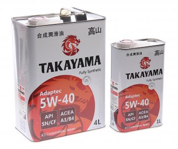 2 599 р. Масло моторное Adaptec SNCF 5W40 синт.4+1л TAKAYAMA TAKAYAMA 605624  с доставкой в г. Керчь. Увеличить фотографию 1