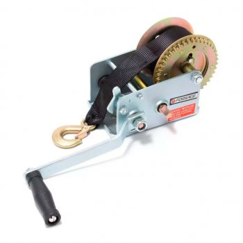 4 899 р. Лебедка барабанная 0.90т L=10м ленточная ROCKFORCE ROCKFORCE rf-trt1201s  с доставкой в г. Керчь. Увеличить фотографию 1