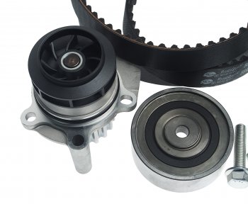 15 999 р. Комплект ГРМ VW AUDI SEAT SKODA (1.6 TDI2.0 TDI) с водяным насосом GATES GATES kp25649xs-1  с доставкой в г. Керчь. Увеличить фотографию 2
