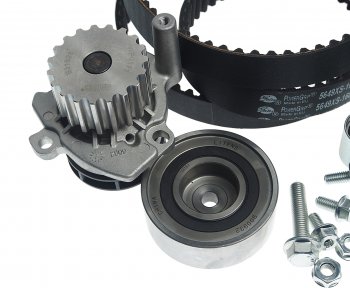 15 999 р. Комплект ГРМ VW AUDI SEAT SKODA (1.6 TDI2.0 TDI) с водяным насосом GATES GATES kp25649xs-1  с доставкой в г. Керчь. Увеличить фотографию 4