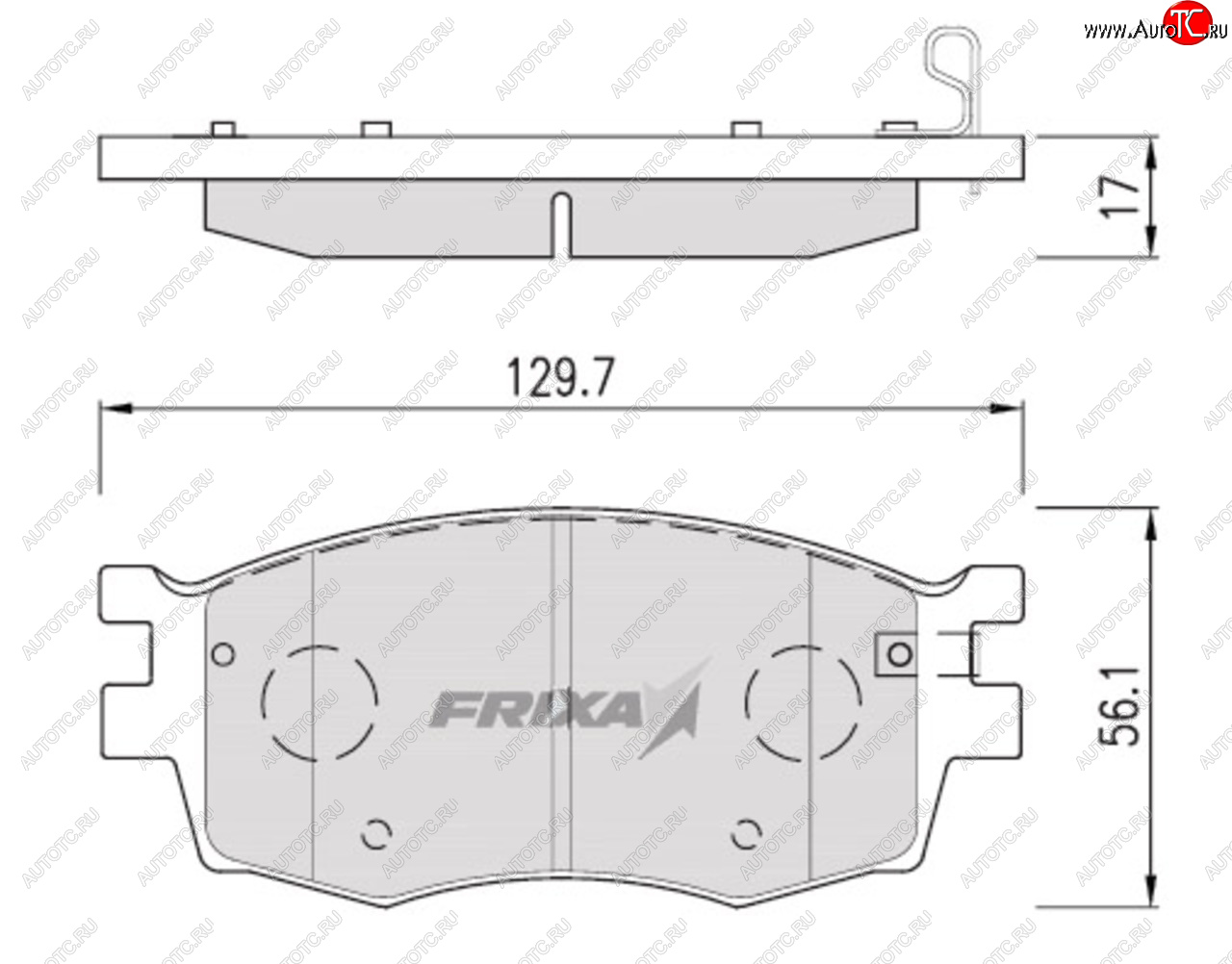 2 579 р. Колодки тормозные передние (4шт.) HANKOOK FRIXA KIA Rio 3 QB хэтчбек 5 дв. дорестайлинг (2011-2015)  с доставкой в г. Керчь