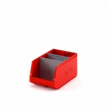 729 р. Лоток складской 500х300х250мм красный IPLAST IPLAST ip-378743  с доставкой в г. Керчь. Увеличить фотографию 3