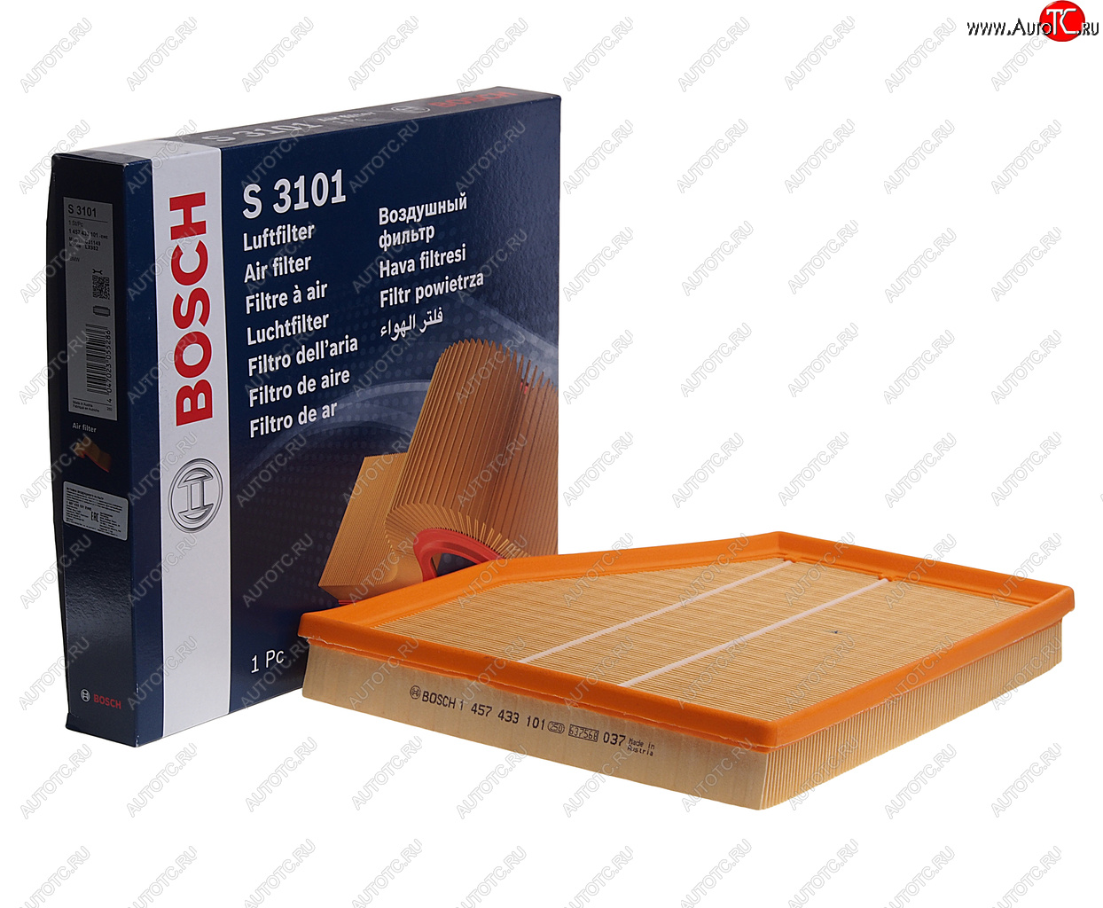 1 999 р. Фильтр воздушный BMW 5 (E60) BOSCH BOSCH 1457433101 BOSCH 1457433101  с доставкой в г. Керчь