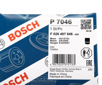 1 169 р. Фильтр масляный DAF 75,85CF,CF75,CF85,XF95 BOSCH BOSCH f026407046  с доставкой в г. Керчь. Увеличить фотографию 5