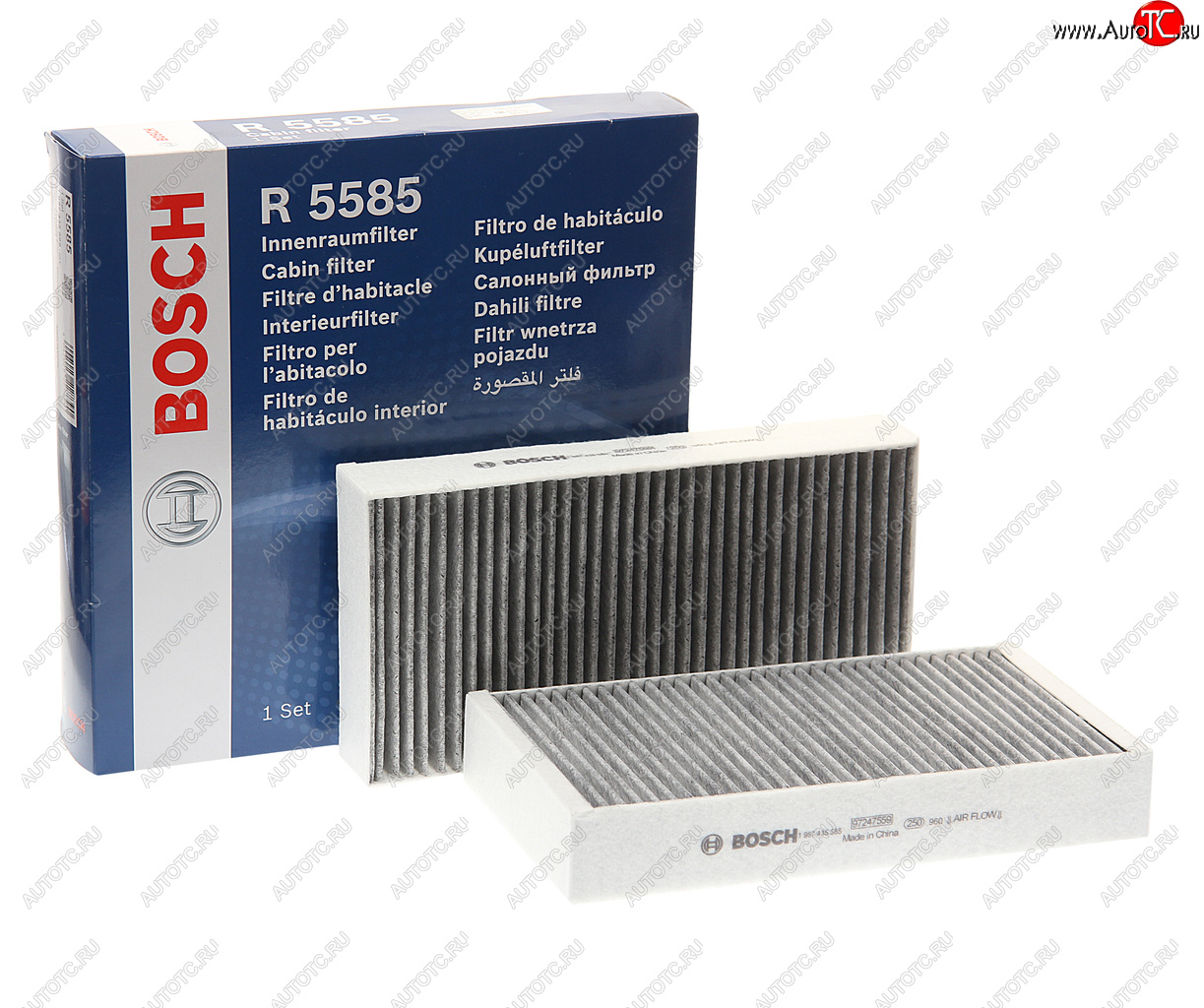 2 799 р. Фильтр воздушный салона MERCEDES ML (W164),GL (X164),R (W251) угольный BOSCH BOSCH 1987435585 BOSCH 1987435585  с доставкой в г. Керчь