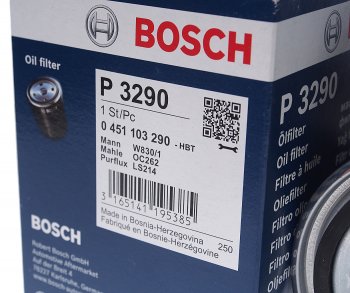 719 р. Фильтр масляный VW (1.6 D1.6 TD1.9 D1.9 TD) AUDI (1.6 D2.0 D2.5 TDI) BOSCH BOSCH 0451103290  с доставкой в г. Керчь. Увеличить фотографию 2