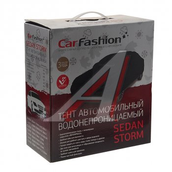 3 199 р. Тент на автомобиль (M) 440х185х120см черный CARFASHION CARFASHION 42157  с доставкой в г. Керчь. Увеличить фотографию 1