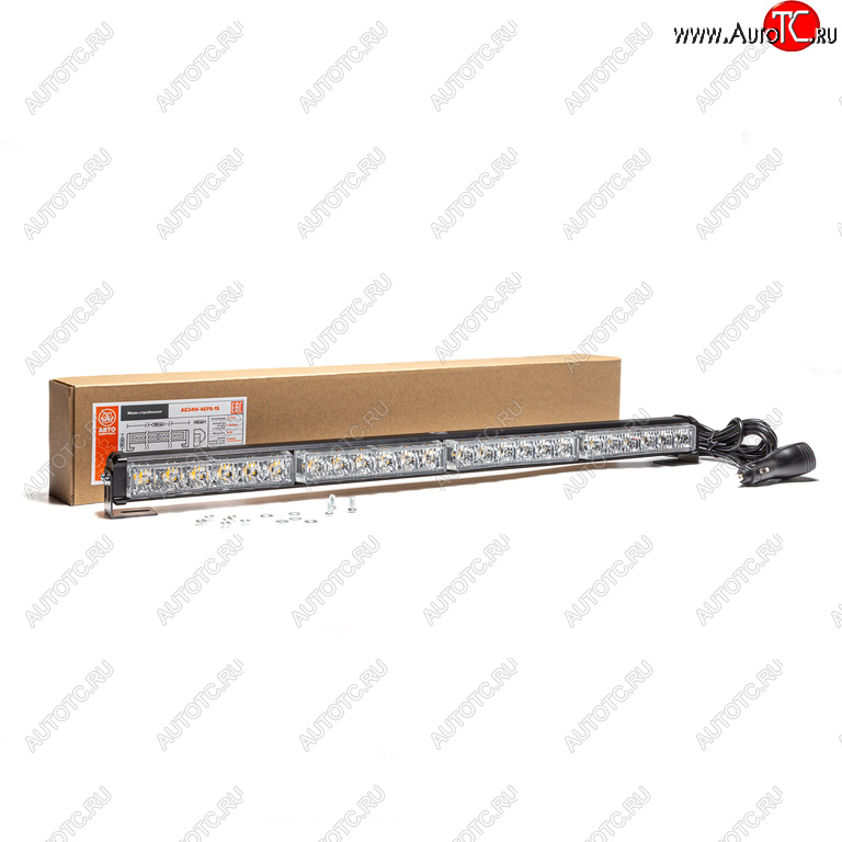 2 469 р. Балка светодиодная 1224V 24Вт кронштейн стробоскоп 1 стор.(4 блока Epistar) AVTOELECTRICA AVTOELECTRICA ae24w-4eps-1s  с доставкой в г. Керчь