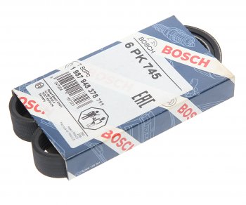 719 р. Ремень ВАЗ-2110-2112 генератора 16 клап. BOSCH BOSCH 1987948378  с доставкой в г. Керчь. Увеличить фотографию 1
