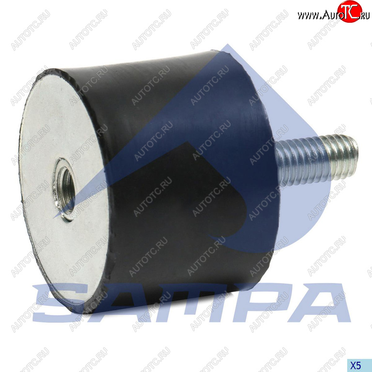 181 р. Подушка MAN глушителя с резьбой (внутреннейнаружной M8х2340х30) SAMPA SAMPA 020.090  с доставкой в г. Керчь