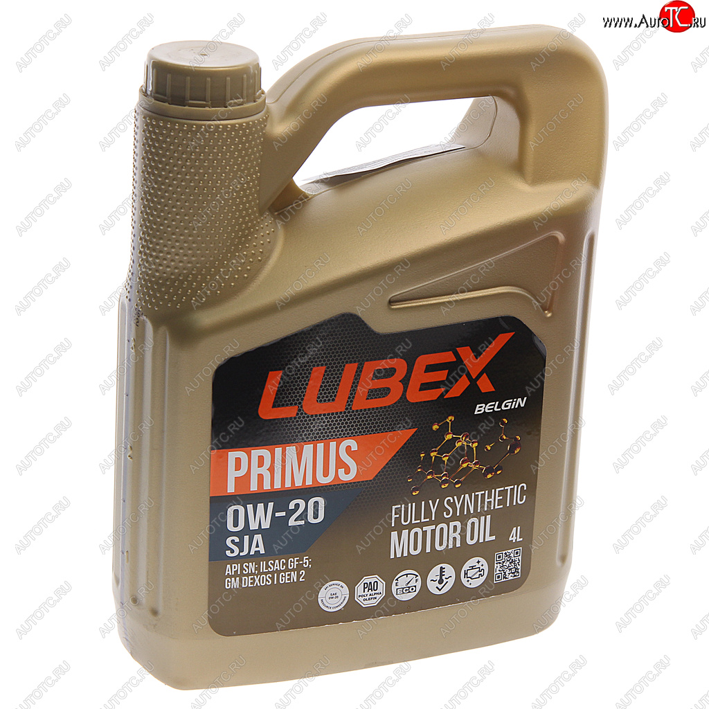 3 499 р. Масло моторное PRIMUS SJA SN+RC GF-5 0W20 синт.4л LUBEX LUBEX l034-1331-0404  с доставкой в г. Керчь