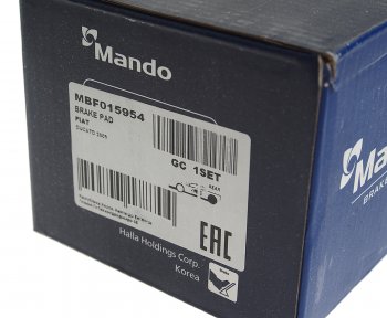 2 599 р. Колодки тормозные FIAT Ducato (09-) задние (4шт.) MANDO MANDO mbf015954 MANDO mbf015954  с доставкой в г. Керчь. Увеличить фотографию 2