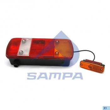 3 299 р. Фонарь задний MAN TGA,TGL,TGM,TGS,TGX правый (с габаритом) АМР разъем снизу SAMPA SAMPA 024.081  с доставкой в г. Керчь. Увеличить фотографию 1