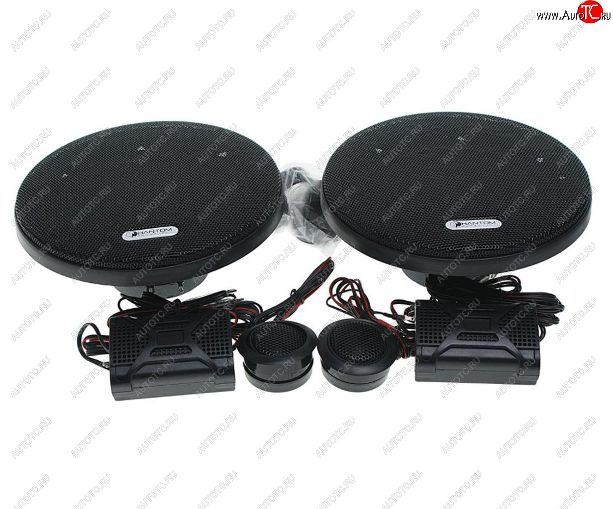 3 199 р. Колонки компонентные 6 (16см) 80Вт PHANTOM PHANTOM fs-6.2 PHANTOM fs-6.2  с доставкой в г. Керчь