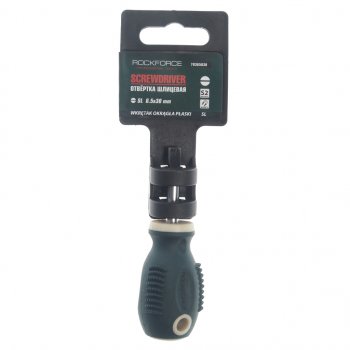 153 р. Отвертка шлицевая SL 6.5х30мм магнитная c держателем Profi S2 ROCKFORCE ROCKFORCE rf-70365030  с доставкой в г. Керчь. Увеличить фотографию 2
