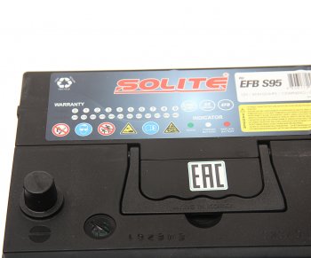 18 449 р. Аккумулятор SOLITE EFB Asia 80Ач обратная полярность SOLITE 6ст80(0) s95l  с доставкой в г. Керчь. Увеличить фотографию 2