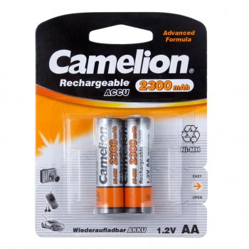 789 р. Батарейка AA HR6 1.2V аккумулятор Ni-MH 2300mAh блистер (2шт.) CAMELION CAMELION c-230aakcбл  с доставкой в г. Керчь. Увеличить фотографию 1