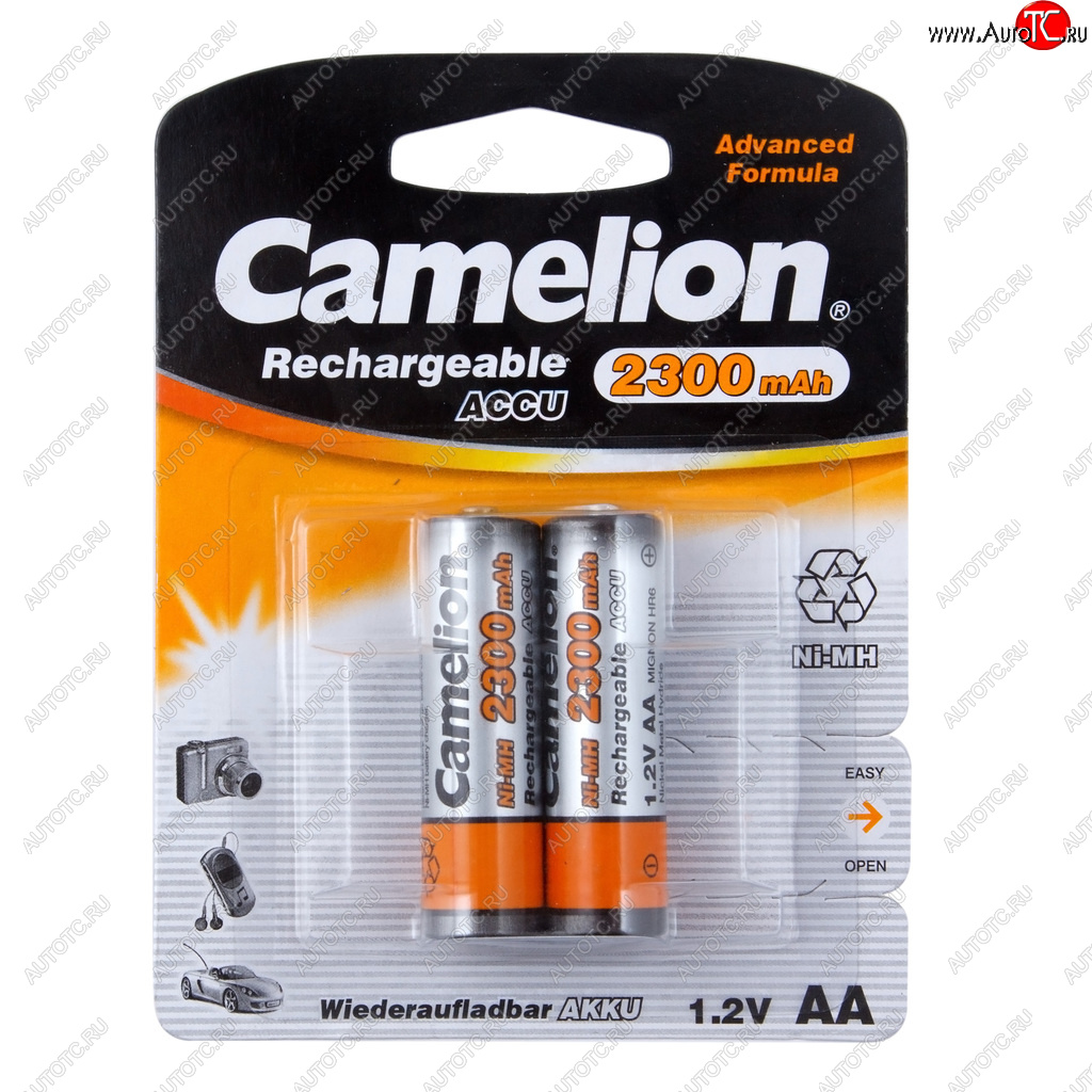 789 р. Батарейка AA HR6 1.2V аккумулятор Ni-MH 2300mAh блистер (2шт.) CAMELION CAMELION c-230aakcбл  с доставкой в г. Керчь