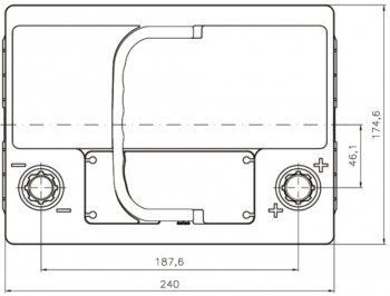 10 649 р. Аккумулятор VOLTHOR Ultra 60Ач обратная полярность VOLTHOR 6ст60(0) 56008  с доставкой в г. Керчь. Увеличить фотографию 4