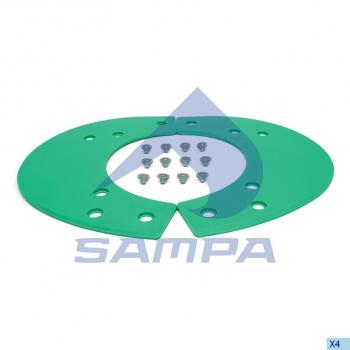 8 349 р. Ремкомплект седельного устройства (болт,пластина) SAMPA SAMPA 095.564  с доставкой в г. Керчь. Увеличить фотографию 1
