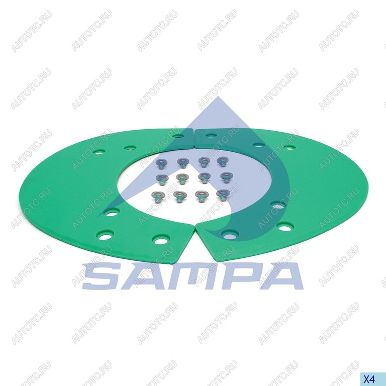 8 349 р. Ремкомплект седельного устройства (болт,пластина) SAMPA SAMPA 095.564  с доставкой в г. Керчь