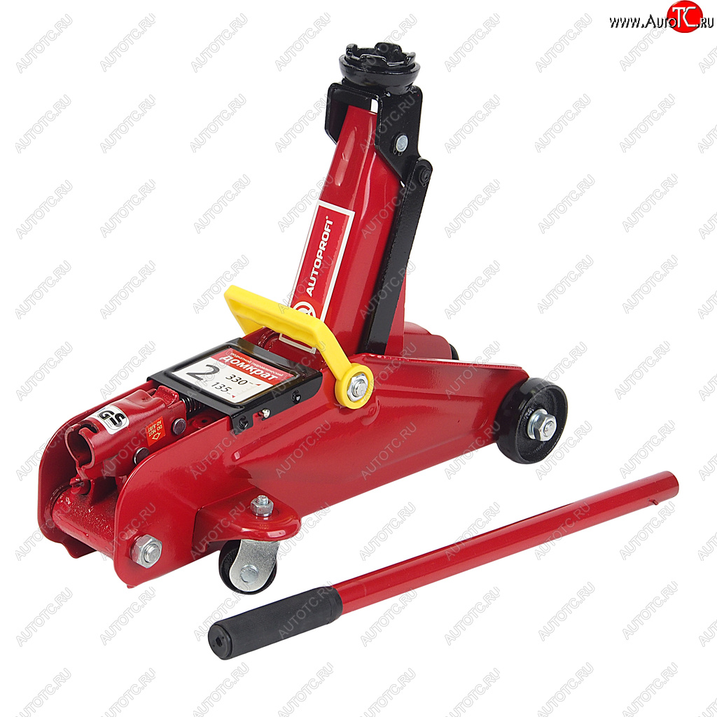 6 199 р. Домкрат подкатной 2т 135-330мм в кейсе AUTOPROFI AUTOPROFI dp-20k AUTOPROFI dp-20k  с доставкой в г. Керчь