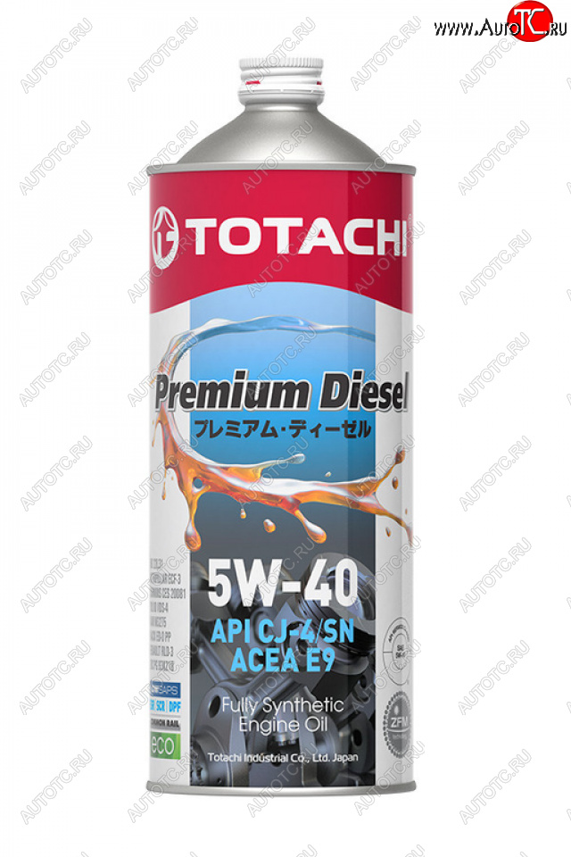 1 389 р. Масло дизельное PREMIUM DIESEL CJ-4E9SMA3B4 5W40 синт.1л TOTACHI TOTACHI 11701  с доставкой в г. Керчь